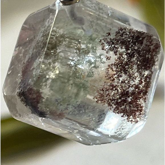 Garden Quartz Phantom Quartz Pendant Set of 2 pieces Crystal Natural Gemstone - Picture 5 of 16